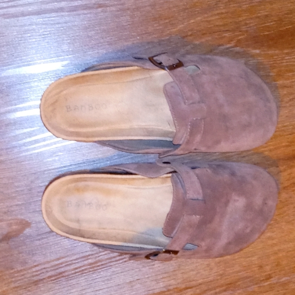 Birkenstock style slip ons